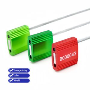 Shipping Container Security Cable Seal with Barcode
