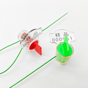 Blue Yellow Transparent Customized Pull Tight Disposable Plastic Gas Utility Anti Tamper Meter Seal
